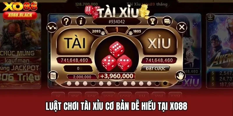 Luật chơi Tài Xỉu cơ bản dễ hiểu tại XO88